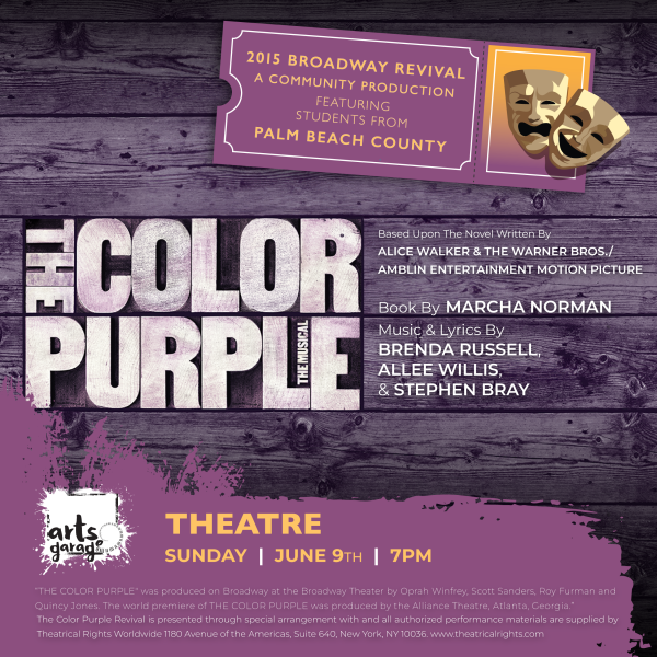 The Color Purple The Musical Featuring Students From Palm Beach County
