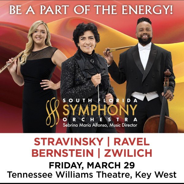 South Florida Symphony Orchestra Presents Stravinsky, Ravel, Bernstein & Zwilich