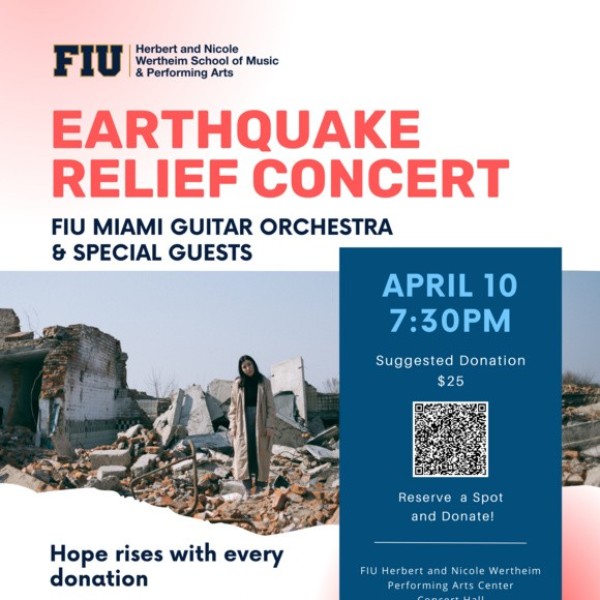 Earthquake Relief Concert: FIU Miami Guitar Orchestra and Special Guests