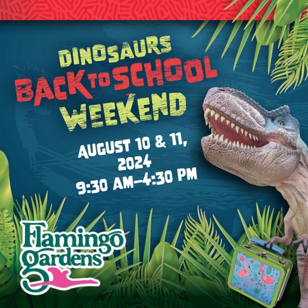 Back to School Weekend with Dinos at Flamingo Gardens