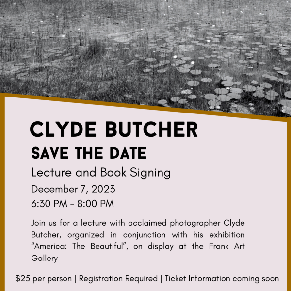 Clyde Butcher Lecture and Book Signing