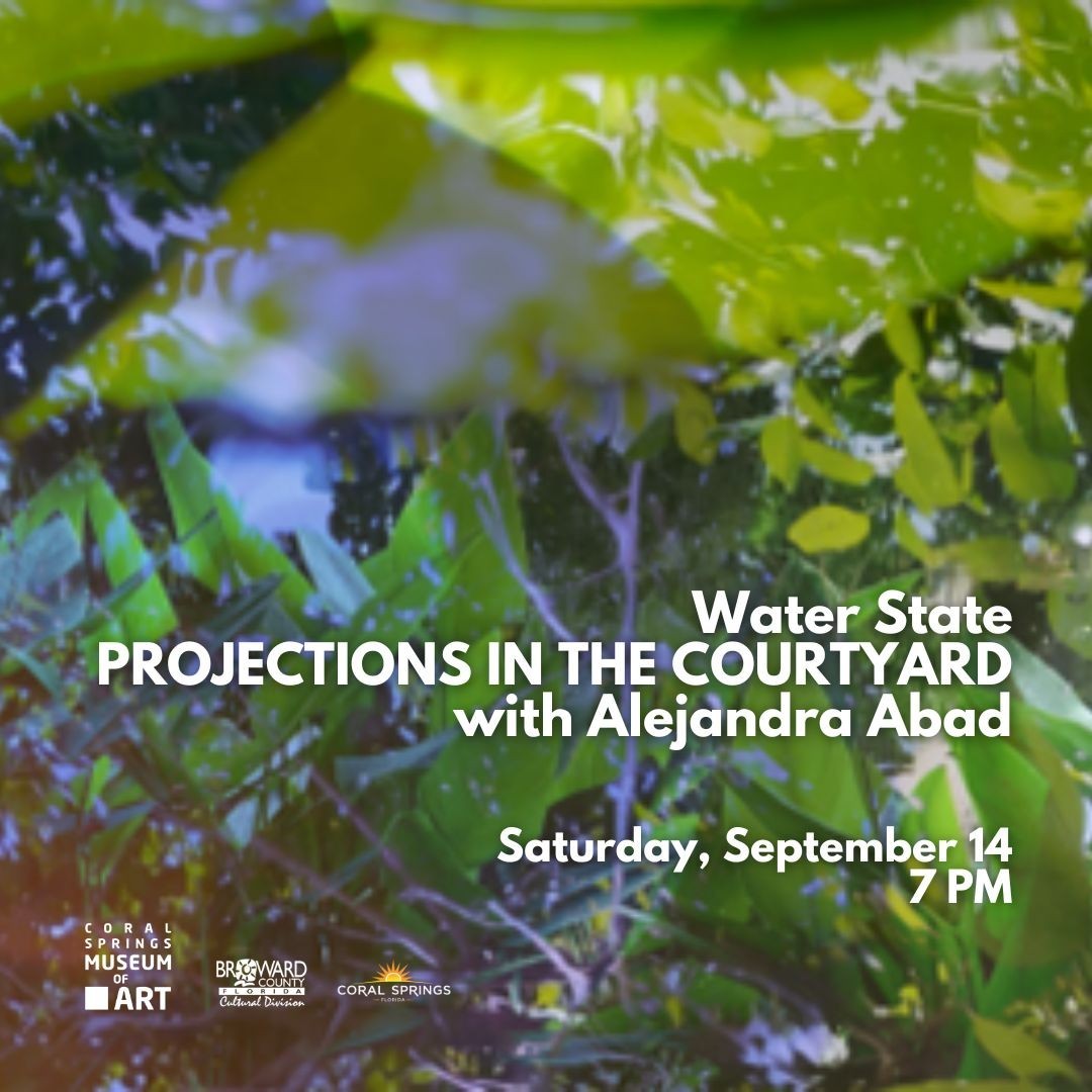 Water State, projections in the courtyard by Alejandra Abad