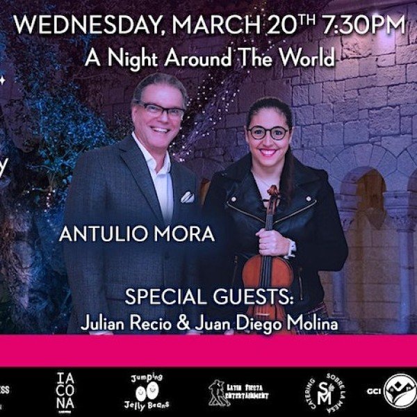 Music at the Monastery - Daniela Padrón presents A Night Around the World Maestro with Maestro Antulio Mora, in a violin-piano