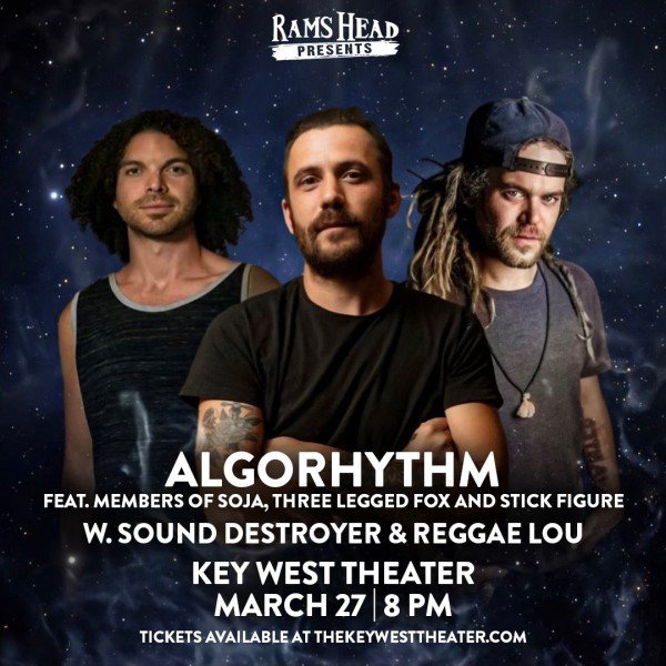 Algorhythm featuring Trevor Young of SOJA, Kevin Offitzer of Stick Figure, and Kyle Wareham of Three Legged Fox