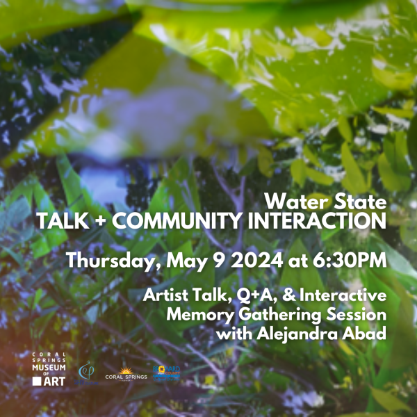 Water State TALK + COMMUNITY INTERACTION with Alejandra Abad